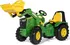 Dětské šlapadlo Rolly Toys X-Trac John Deere Premium šlapací traktor s předním nakladačem zelený