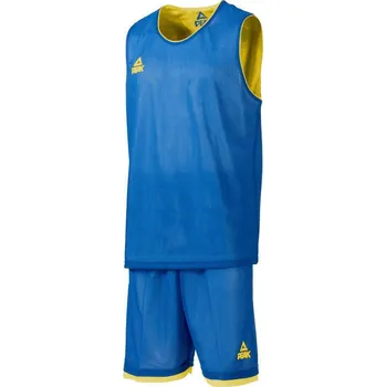 PEAK Pánský basketbalový oboustranný set tréninkový S MODRÁ|ŽLUTÁ