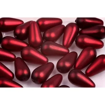 Korálek Vosk. hruška č. 12B (14x8mm)