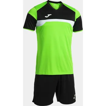 Set JOMA Danubio III dres a trenky fluor zeleno černý Velikost: M