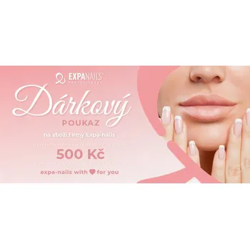 Dárkový potravinový koš Dárkový poukaz na zboží v hodnotě 500 Kč - Růžový