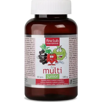 Zdraví Finclub Fin Multi Junior 60 žvýkacích bonbonů + 2 měsíce na vrácení zboží