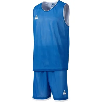 PEAK Pánský basketbalový oboustranný set tréninkový 4XL BÍLÁ|MODRÁ