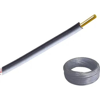 elektrický kabel Vodič H07V-U (CY) 1,5 šedý balení 100 m