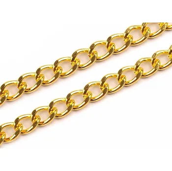 Řetízek Řetízek na kabelky délka 120 cm, malé, 3 žluté zlato