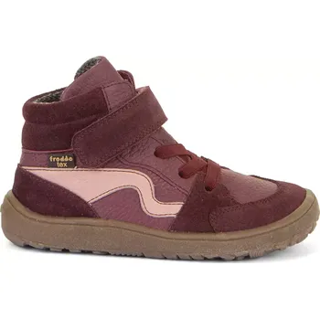 Dámská obuv Barefoot Froddo kožené boty s membránou - bordeaux 34