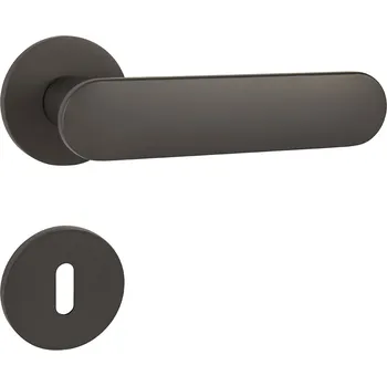 Dveřní kování TI - NELA - R 4006 5S rozety BB, klika/klika T - Titan (141)