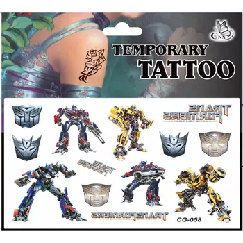 Odstranitelné tetování Dětské dočasné tetování - TRANSFORMERS 1 (Značka: TAKARA TOMY)