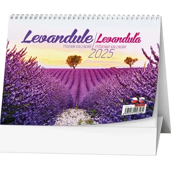 Kalendář Baloušek Tisk Stolní kalendář Levandule 2025