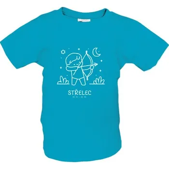 Chlapecké tričko Tričko s potiskem Střelec (22. listopadu – 21. prosince) Dětská ilustrace dětské