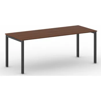 Psací stůl B2B Partner Jednací kancelářský stůl PRIMO SQUARE, 200x80 cm, černá podnož, třešeň