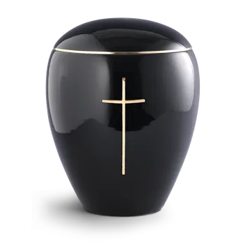 Smuteční dekorace Keramická urna Emilia - Kříž