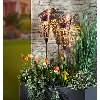 3Pagen Solární dekorace k zapíchnutí do země Růže