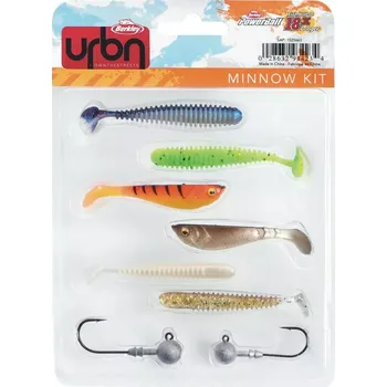 Umělá nástraha Sada gumových nástrah a jigových hlaviček Berkley Urban Kit Minnow