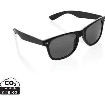 Sluneční brýle Sluneční brýle z GRS PC recyklovaného plastu - Černá, Firemní dárkové předměty s vlastním potiskem