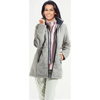 Dámská parka 3Pagen Bunda pro volný čas, šedá šedá S