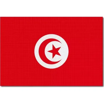 Vlajka Pelisport Tuniská vlajka tištěná 6 x 4 cm