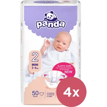 teploměr do vody pro miminko 4x BELLA PANDA Mini 50 ks (3-6 kg) - jednorázové pleny