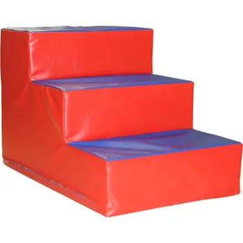 podložka na cvičení JIPAST Dětská gymnastická stavebnice: Schody - 4 stupně NO SIZE MODRÁ|ČERVENÁ