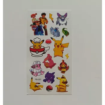 Odstranitelné tetování Dětské dočasné tetování - POKÉMON (2) - PIKACHU 1 (Značka: TAKARA TOMY)