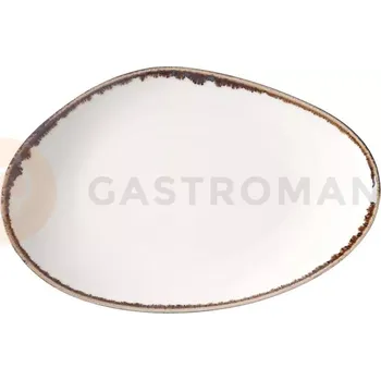 Talíř Talíř s nepravidelným tvarem 350x210 mm | FINE DINE, Vanilla