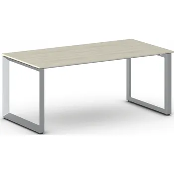 Psací stůl B2B Partner Kancelářský stůl PRIMO INSPIRE, 180x90 cm, šedostříbrná podnož, dub přírodní