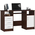Počítačový stůl Ana wenge/bílá