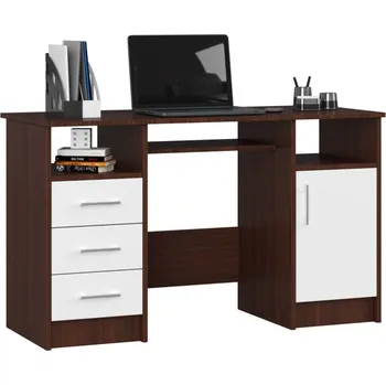 Dětská skříň Počítačový stůl Ana wenge/bílá