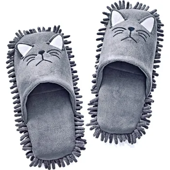 Dámské pantofle 3Pagen 1 pár pantoflí na čištění podlah Kočka