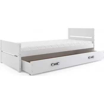 Dětská skříň BMS Dětská postel BARTEK s úložným prostorem 90x200 cm bílá