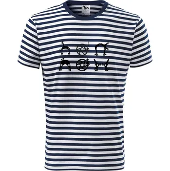 Cyclo brzdy - Triko na vodu - S ( Prouhovaná )