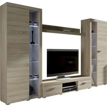 Obývací stěna Obývací stěna OLIMP XL dub sonoma Bez LED osvětlení