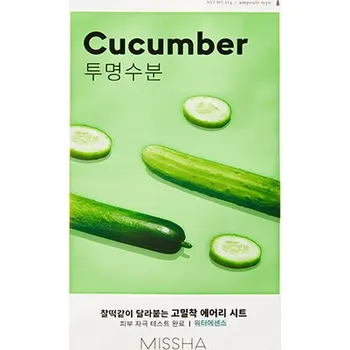 Pleťová maska MISSHA Airy Fit Sheet Mask (Cucumber) – Plátýnková maska s výtažkem z okurky