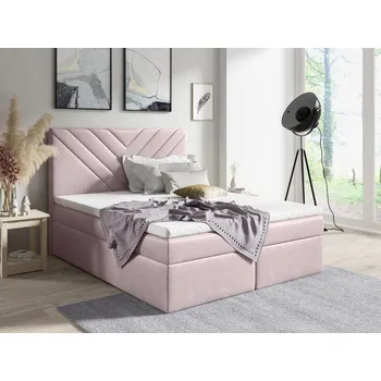 Postel Postel 70 GARD 200x200 cm s úložným prostorem Růžová