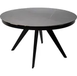 Šedý rozkládací jídelní stůl Somcasa Luna 130/180 x 130 cm