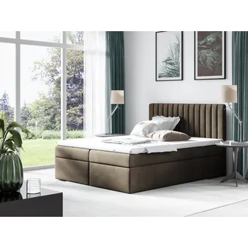Postel Postel 69 BISSAU 160x200 cm s úložným prostorem Hnědá