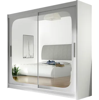 Šatní skříň Velká šatní skříň BEGA VIII bílá šířka 180 cm