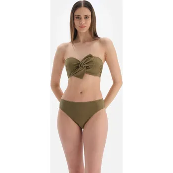 Dámské plavky Dagi Green Normální pas Bikiny Bottom Dagi hnědá 2184221