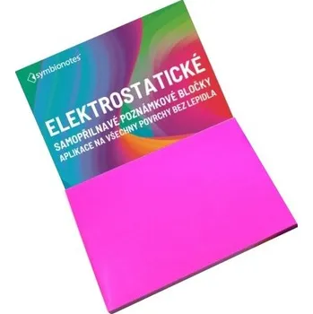 Samolepící bloček Symbionotes Elektrostatické poznámkové bločky 190x100 mm růžové
