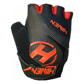 Cyklistické rukavice Dětské rukavice HAVEN Demo Kids Short, Black/Red velikost 6-8 let
