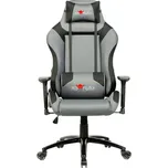 Herní křeslo Red Fighter C3, šedé, odnímatelné polštářky