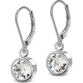 Náušnice Prosperk Náušnice ocelové kulatý krystal čirý S2254