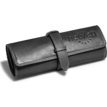 Box na hodinky Rolovací kožené cestovní pouzdro Helveti - Černé + 5 let záruka a dárek ZDARMA
