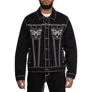 Pánský bomber bunda pánská AFFLICTION - BLACK - DENIM
