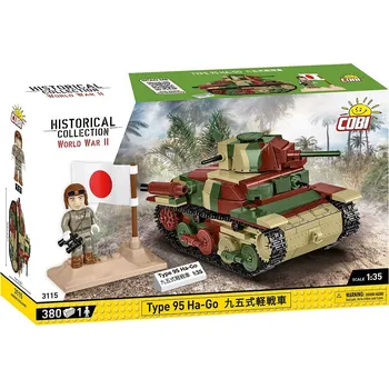 Stavebnice COBI Japonský lehký tank Mitsubishi Type 95 Ha-Go COBI 3115 - World War II 1:35