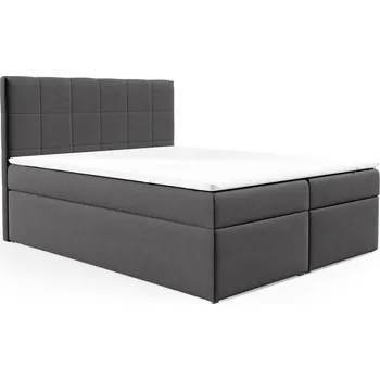 Postel Postel 78 180x200 cm s úložným prostorem Šedá