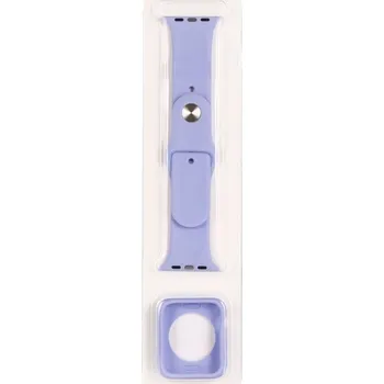 Ostatní příslušenství k chytrým hodinkám VSECHNONAMOBIL 82935 VSECHNONAMOBIL COVER SET Řemínek + obal na hodinky Apple Watch 6 / 5 / 4 / SE 44mm fialový