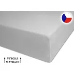 Prostěradlo froté na vysokou matraci 90x200 šedé
