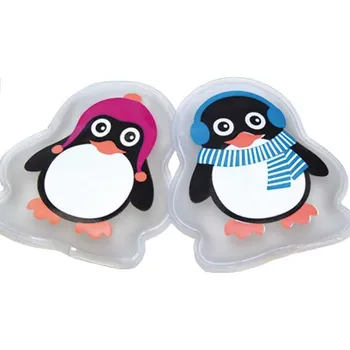 ohřívač rukou Kapesní ohřívač rukou tučňák růžová čepice Varianta: modrá sluchátka