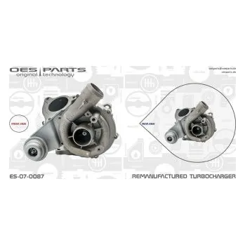 Turbodmychadlo Dmychadlo, plnění CITROEN, , 0375E6, 0375E7, 71723507, 9634521180, OES, ES-07-0087